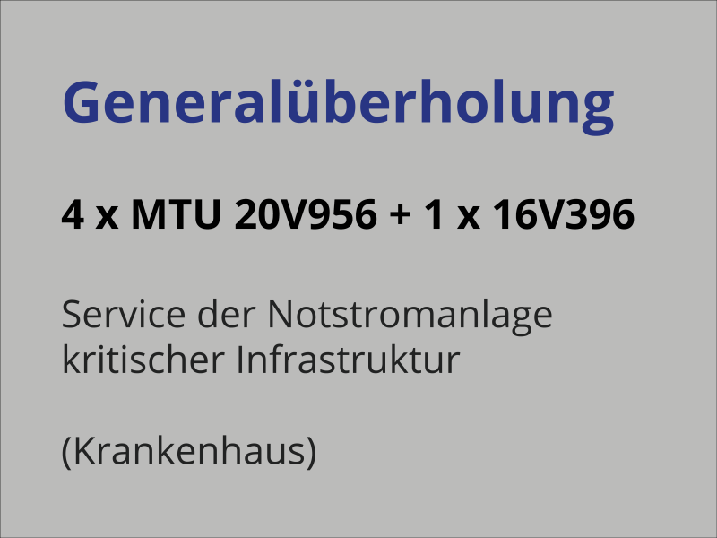 Generalüberholung Referenz